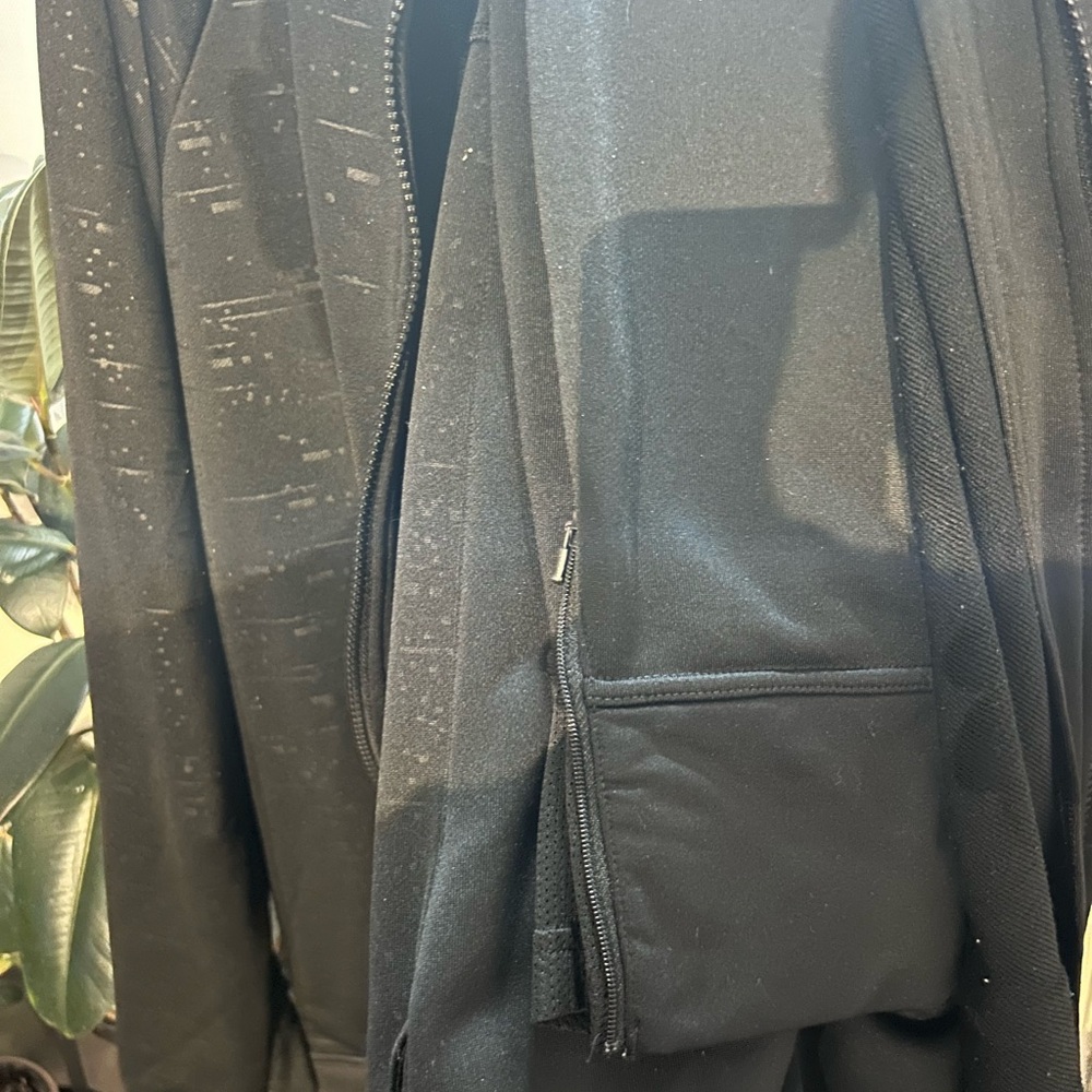 Black Lightweight addias sweatsuit with Smooth Finish